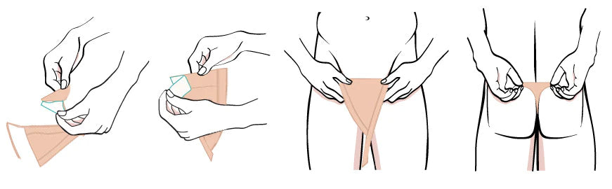 Nude No-Line Classic Mens Hibue Strapless Thong