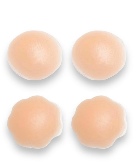 Silicone Reusable Self Adhesive Nipple Cover "Nude"